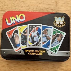 Collectible 2006 World Wrestling Legends Special Edition UNO Game in Metal Tin